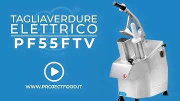 PF55FTV - Tagliaverdure elettrico monofase con kit 5 dischi Velocità 270 rpm Potenza 550 W