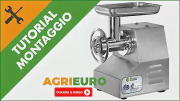 Tritacarne elettrico FIMAR TC22TS - corpo e gruppo macinazione in acciaio inox: montaggio