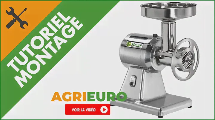 Hachoir à viande électrique FIMAR TC22SN : tutoriel de montage par nos techniciens