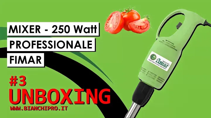 #3 unboxing Mixer professionale da immersione MX25 marca Fimar, potenza 250 Watt e mescolatore.