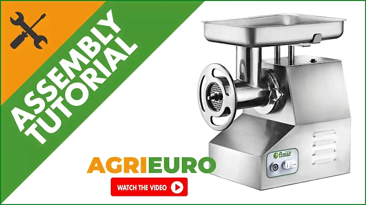 FIMAR TC32TN Electric Meat Mincer - Body and Grinding Unit in Stainless Steel - Assembly tutorial