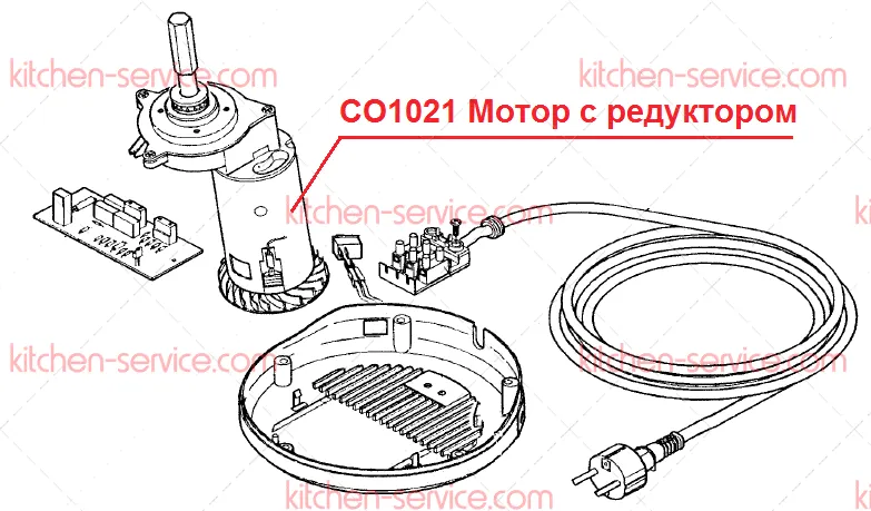 CO1021 Мотор+редуктор для SPR Fimar-0